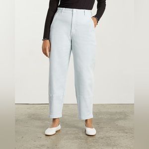 Everlane Utility Barrel Pant in Sky Blue, Size 8